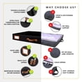 thumbnail image 3 of HOMELUX THEORY 2 contenedores de almacenamiento de perfil bajo debajo de la cama, organizador de almacenamiento fino debajo del sofá con contenedores y tapas, caja de almacenamiento debajo de la cama,, 3 of 5