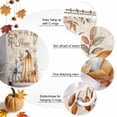 thumbnail image 6 of Shower Curtains for Bathroom-36"x72",Fall Leaf Retro Letter Background Waterproof Bath Curtain Grommet Shower Curtain Set, 6 of 7