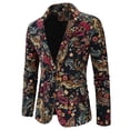 thumbnail image 1 of CEHVOM Veste de Complet Décontractée pour Homme d'Automne et d'Hiver à Imprimé de Personnalité, 1 of 4