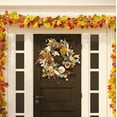 thumbnail image 5 of SAFAVIEH Faux 28 Inch Oak Leaf & Pumpkin Wreath W/ Pine Cones, Multi, 5 of 6