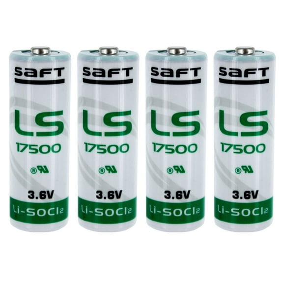 4x SAFT LS17500 A 3.6V Lithium Thionyl Chloride (Li-SOCl2) Battery