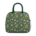 thumbnail image 2 of Womens DarkGreen Cartoon Dinosaurs Plants Pattern Lunch Box for Work,Insulated Lunch Bag for Women,Loncheras Para Mujer,Leakproof Adult Lunch Bag for Work,Beach,Travel,Picnic,Camping, 2 of 7