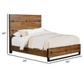 thumbnail image 5 of Magnificent Full Size Panel Bed In Mahogany Wood Brown- Saltoro Sherpi, 5 of 5