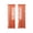 Orange39, variant on WWG Semi Blackout Curtain Panel, 100% Polyester Curtain with Ruffled Edges and Floral Jacquard, 140x200cm, Metal Grommets, Blocks Sunlight, Breathable Fabric, for Living Room Bedroom Balcony
