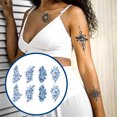 thumbnail image 5 of Tatuajes semipermanentes que duran de 1 a 2 semanas. 8 hojas de tatuajes temporales. Pegatinas para adultos, hombres, mujeres, niñas y niños., 5 of 5