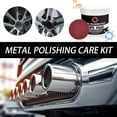 thumbnail image 6 of Metal Polishing Paste, 2 Pcs Pipe Infused Polishing Pads for Chrome Stainless Steel Aluminum Cars, Scratch Remover Metal Care Kit, Tarnish and Oxidation Remover, 6 of 9