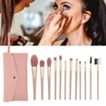 thumbnail image 4 of Pinceles Cosméticos De Fibra Artificial, Juego De Brochas De Maquillaje, Con Estuche Para Mujer, Base De Mezcla, 4 of 7