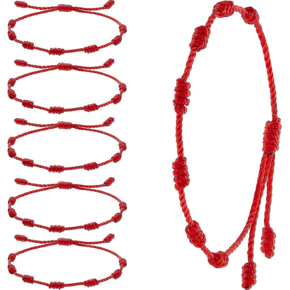 pcs summer knot bracelet red bracelet red cord bracelet adjustable Kabbalah red knot cord bracelet amulet