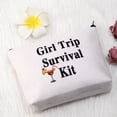 thumbnail image 4 of Girl Trip Survival Kit Girls Trip Make Up Bag Girls Weekend Gift Galentines Day Gift Girls Getaway Gift Travel Pouches Toiletry Bag Cases, 4 of 7