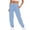Light blue, variant on Certgust Hot Sales Pants Under $20 Wide Leg Pants for Women Petite High Waisted Palazzo Flowy Drawstring Elastic Waist Trousers with Pockets Summer