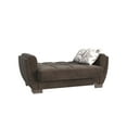 thumbnail image 6 of Ottomanson Origins Air Sleeper Loveseat, Brown Microfiber Fabric, 6 of 8