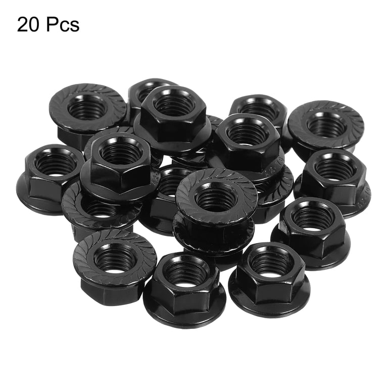 Uxcell M4 Serrated Flange Lock Nuts, 304 Stainless Steel, 10-Pack – Rustproof & Vibration-Resistant