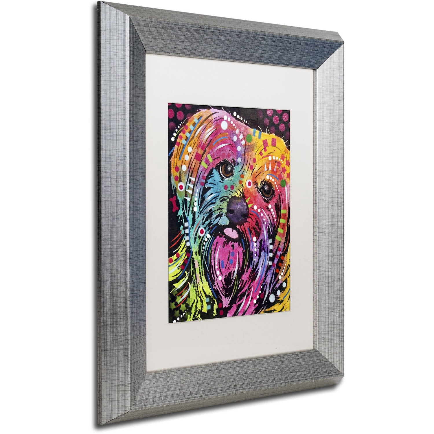 Trademark Fine Art "York II" Canvas Art by Dean Russo, White Matte, Silver Frame