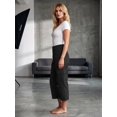 thumbnail image 3 of FAIOROI Relaxed Cargo Capris for Womens Loose Fit Cropped Trousers Workout Streetwear,Black XL, 3 of 7