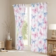 thumbnail image 3 of Homewish Flying Butterflies Curtains Pack of 2 (42x84 Each) for Teens Boys Girls,Pink Blue Curtains Blackout,Dreamy Princess Bedroom Curtains,Lightweight Room Decor, 3 of 6