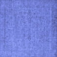 thumbnail image 1 of Ahgly Company Indoor Square Oriental Blue Industrial Area Rugs, 6' Square, 1 of 4