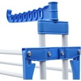 thumbnail image 6 of Miumaeov 67.72" Folding Dryer Hanger with Casters, 3-Layer Portable Stand Towel Rack Clothes Drying Rack for Outdoor or Indoor (Blue), 6 of 9