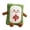 B006- Green (Red Middle), variant on Mahjong Game, Cute Throw Pillow, 12X15 In, 1 Pc, Fuzzy Pillow, Cozy Living Room Decor, Red DecorforLiving Room, Brown Decorative Pillow, Game Room Seating Accent