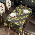 thumbnail image 2 of Yellow Lemon Fruit Flowers Rectangle Tablecloth 60"x102",Waterproof Polyester Rectangle Table Cloth, Wipeable Spillproof Polyester Tablecloth for Dining, Camping, Indoor and Outdoor, 2 of 6