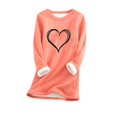 thumbnail image 2 of Birdeem Chemise Décontractée à Manches Régulières Imprimée Mode pour Femmes Hiver Ample Vacances Col Rond, 2 of 12