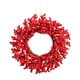 thumbnail image 2 of Corona rojos para puerta, corona navideña para colgar en la pared, decoración navideña para Acción de Gracias, jardín, aniversario, invierno, 2 of 8