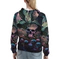 thumbnail image 7 of Kdxio Forest Mushroom Skull Print Womens Oversized Hoodies Sweatshirts Hooded Pullover Tops Sweaters Casual-Large, 7 of 7