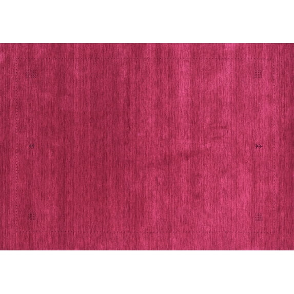 Ahgly Company Indoor Rectangle Abstract Purple Contemporary Area Rugs, 7' x 10'