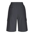 thumbnail image 4 of Dagugfen Cargo Shorts for Men Elastic Waist Drawstring Loose Outdoor Running Sports Shorts with Pockets, 4 of 5