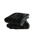 thumbnail image 3 of Home Soft Things Super Soft Decorative Pillow Covers, Set of 2, Jet Black, 26" x 26", 3 of 3