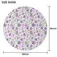 thumbnail image 6 of Pioneer Flower Floral Print Pattern Round Tablecloth 60"x60",Wrinkle Wipeable Table Cloth for Kitchen Dining Room Picnic Patio Party, 6 of 6