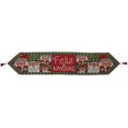thumbnail image 2 of Xihbxyly Camino de Mesa Navideño, Tejido de Punto Rojo y Gris, Lino Resistente Al Calor, Decoración Festiva para El Hogar, Decoración para Fiestas de Invierno, Fácil de Limpiar, Tamaño 180 X 35 Cm, 1, 2 of 2