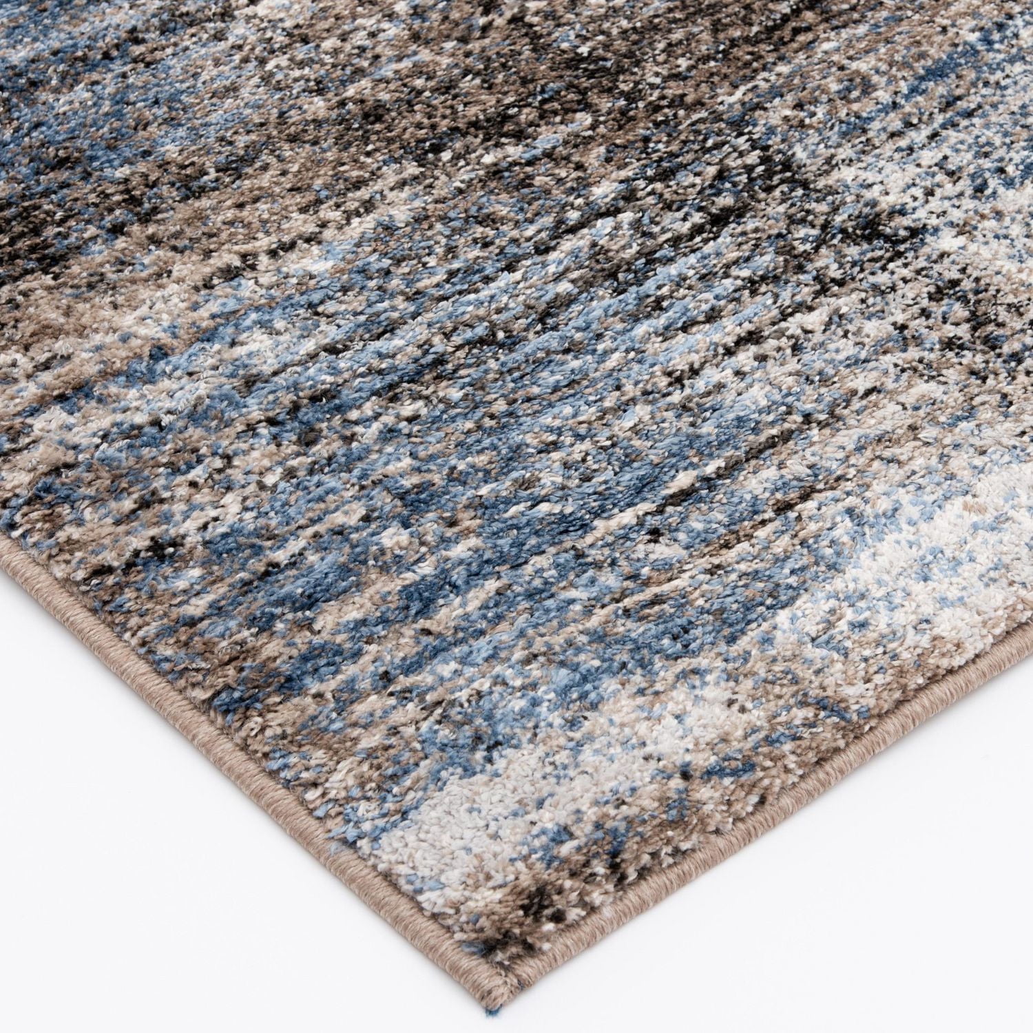 Rigton Blue and Brown Woven Area Rug
