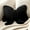 Black, variant on Bow Pillow Throw Pillows Soft Furry Pillows Butterfly Shaped Decorative Pillows Cute Bowknot Plush Pillow Stuffed Plush Pillows for Bed Couch Sofa Home Decor,White 14.9 * 12.6inch,Topboutique