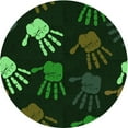 thumbnail image 1 of Ahgly Company Machine Washable Indoor Square Transitional Night Black Area Rugs, 3' Square, 1 of 7