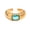 Gold Green, variant on Gemstone Adjustable Ring for Women Minimalist Stackable Finger Ring Jewelry Silver Red