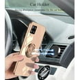 thumbnail image 2 of Phone Case for Samsung A42 Case Silicone Soft Shockproof, Slim Black Samsung Galaxy A42 5g Phone Case with Ring Holder Anti-Scratch Cover Aesthetic for Women Girls (Pink), 2 of 14