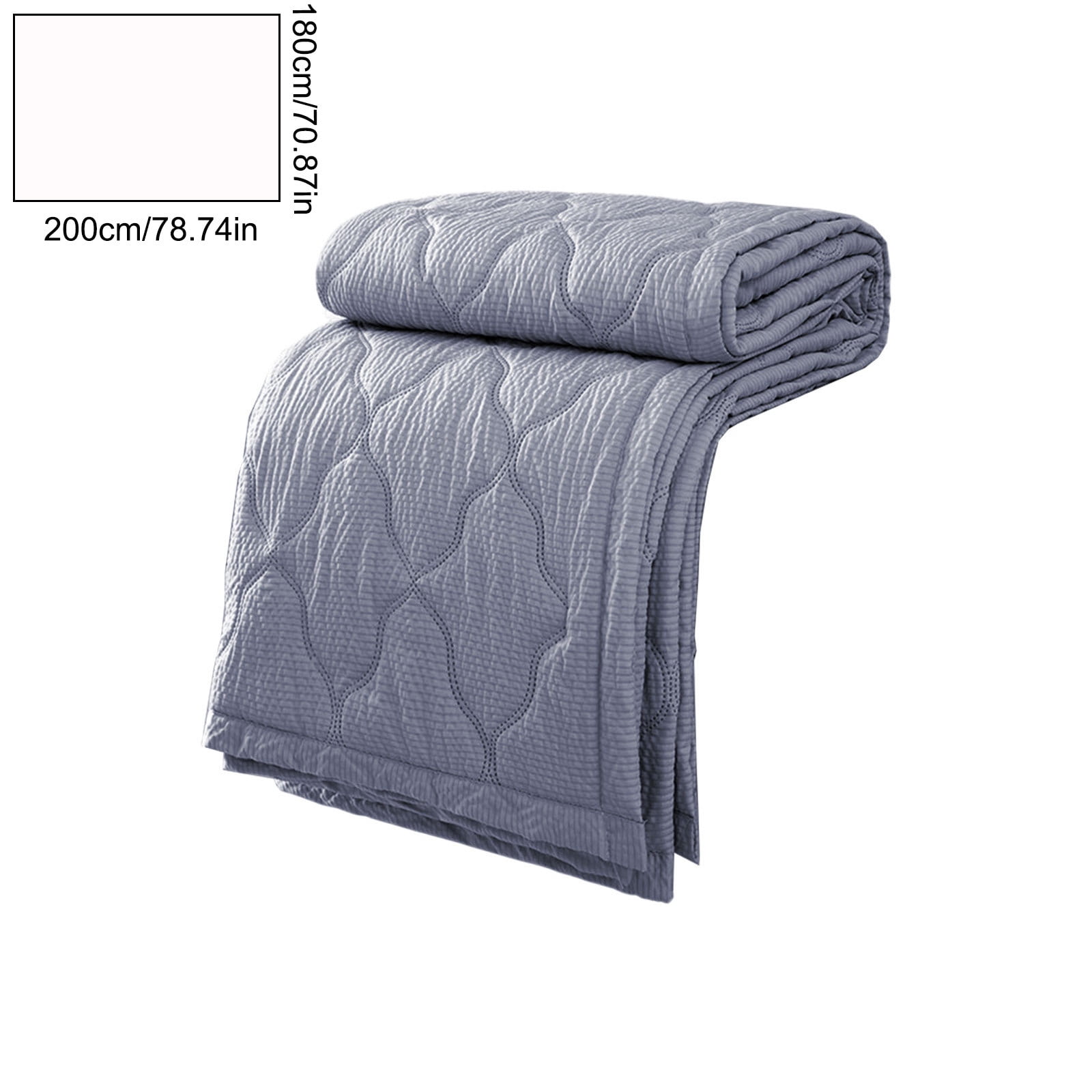 Hiroekza Quilts For Full Bed, Full Size Quilt, Ultra Soft Cotton Quilt for Spring Summer, Washable Solid Color Quilt for Home Dormitory