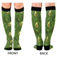 thumbnail image 2 of joogoo Green Avocado Leaves Socks Women Men Knee High Sock, 2 of 8