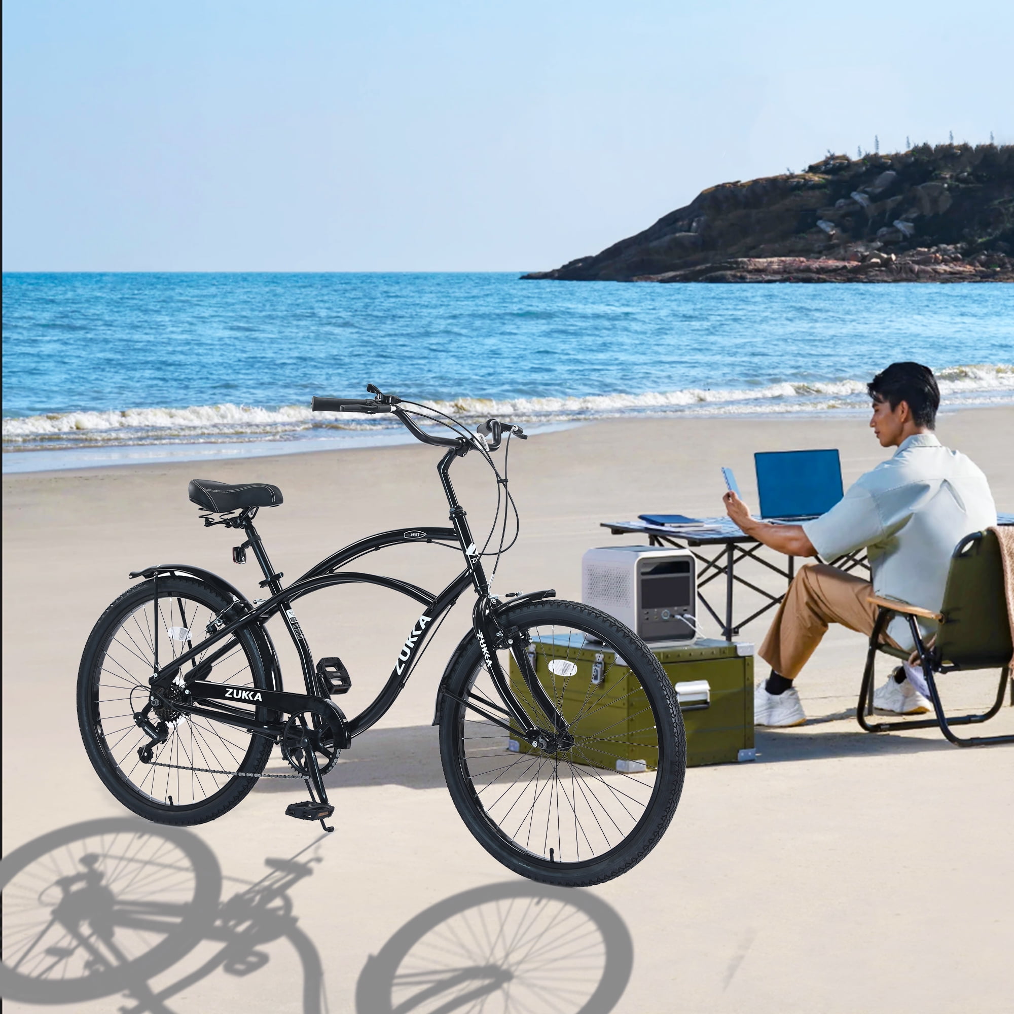 ペプシカーMAIDinFRANCE Aukfa-26-Cruiser-Bike-7-Speed-