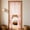 Pink, variant on Adorable Lace Door Curtain with Embroidered Accents, Mesh Curtain Keeps Bugs and Mosquitoes Out, No Drill Screen Door Mesh Bug Fly Screen for Doorway, Light Filtering Door Cover
