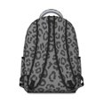 thumbnail image 3 of Black and Gray Leopard Print Backpack for School, Cute School Bag with Adjustable Shoulder Straps and Padded Back, 15.3"x11"x7.1", 3 of 5