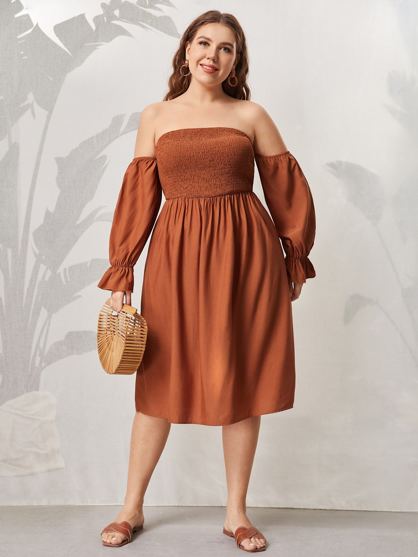 plus size bardot dress