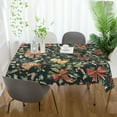 thumbnail image 3 of Yayeee Tablecloths 60" x 60" Rectangle Wrinkle Resistant Party Table Cover, Christmas Bows, 3 of 8