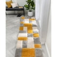 thumbnail image 5 of Well Woven San Francisco Escondido Yellow Modern Geometric Squares 2'7" x 9'10" Runner Area Rug, 5 of 8
