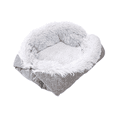 thumbnail image 1 of Cama Para Gatos Mascotas Perros Suave Manta Lavable Plegable gris, 1 of 5