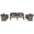 thumbnail image 1 of Patiojoy 8-Piece Outdoor Patio Furniture Set Rattan Wicker Conversation Sofa Set, 1 of 7