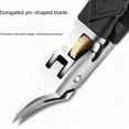 thumbnail image 3 of Black Anti-Slip Grip Gear Lock Nail Clipper Set, Professional-Grade Manicure Tool with Ultra-Sharp Tips for Precise Access to Nail Grooves, 3 of 7