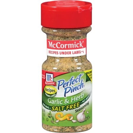 McCormick Perfect Pinch Garlic & Herb Seasoning, Salt Free, 3.75 Oz by Mccormick