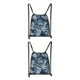 thumbnail image 2 of Guardurnaity con cordón para deporte, gimnasio, natación, baile, impermeable, ropa de cuerda, plegable, paquete grueso de camuflaje, para Azul 2piezas, 2 of 6