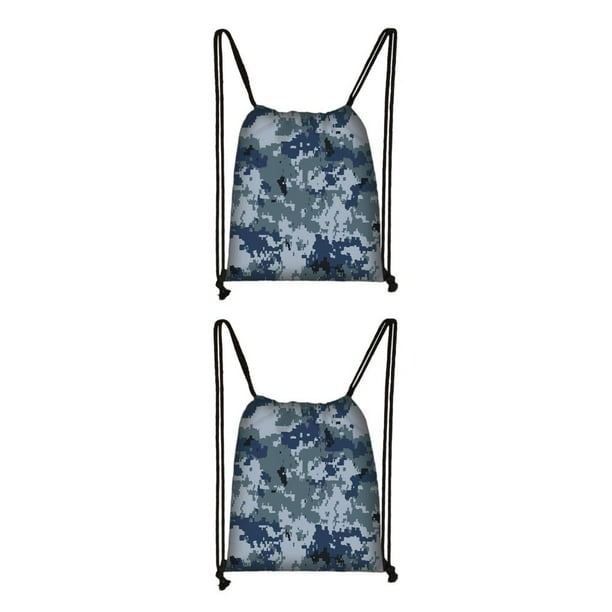 Jumpingount con cordón para deporte, gimnasio, natación, baile, impermeable, ropa de cuerda, plegable, paquete grueso de camuflaje, para montar al Azul 2piezas Jumpingount CBP495875